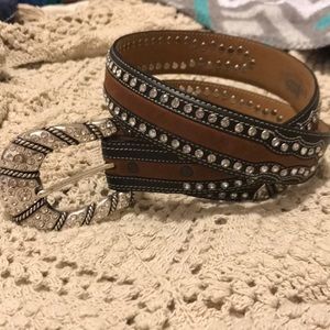 Rhinestone Western Belt